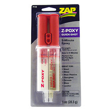 ZAP Z-POXY 5 MINUTE EPOXY  1 oz. Zap 5 Minute Epoxy Syringe