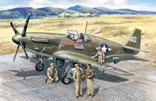 1:48 MUSTANG P-51B W/ USAAF PILOTS&G.P