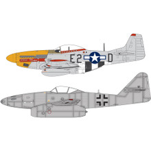 AIRFIX MESSERSCHMITT ME262 & P-51D MUSTANG DOGFIGHT DOUBLE 1:72