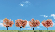 WOODLAND SCENICS 2IN - 3IN FLOWERING TREES 4/PK