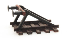 RAIL BUFFER STOP HO/OO BUILT ( ALL BLACK )