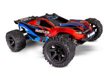 TRAXXAS RUSTLER 4X4 WITH LED LIGHTS - RED