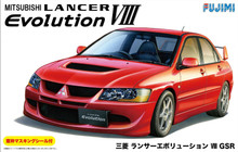 Fujimi 1/24 Mitsubishi Lancer Evolution VIII GSR w/Window Frame Masking (ID-180) Plastic Model Kit