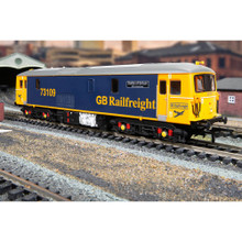 HORNBY R30176TXS RAILROAD PLUS CLASS 73, BO-BO, 73109 'BATTLE OF BRITAIN' GB RAILFREIGHT ELECTRO DIESEL LOCOMOTIVE - TRIPLEX SOUND FITTED