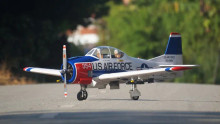 VQ MODELS T28 TROJAN .95-120 /EP USAF RED/WHITE, 1780MM WS, 9CH RC