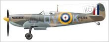 Kotare 1/32 Spitfire Mk.Ia (Mid) includes pilot 'Brian Lane' RAF 19 Sqn Limited Edition Kit