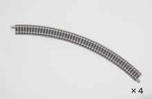 TOMIX N CURVE TRACK 12-1/2" 317MM RADIUS, 45° (4)