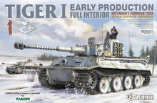 UStar 1/48 Tiger I Early Prod Full Interior Wittmann’s Command Tiger Plastic Model Kit [NO-004]