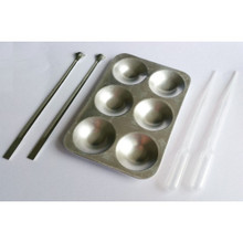 Paint Tool Set (Aluminum palette, Paint Mixing Bar*2,Paint Straw*2 Kits)
