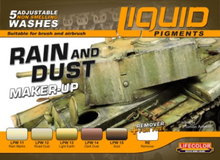 Lifecolor Liquid Pigments Rain And Dust Makeup (5 Wash Set)