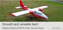 Multiplex Partenavia P68 RC Plane, Receiver Ready