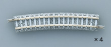 Tomix N Curve PC Track 13-15/16" 354mm Radius, 15° (4)