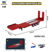 Huina 1/18 Flatbed Trailer (Red)