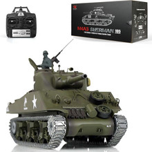 HENGLONG 1/16 M4A3 Sherman RC Metal Gearbox Vesion Tank Smoke