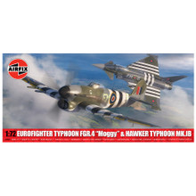 AIRFIX 1/72 EUROFIGHTER TYPHOON FGR.4 "MOGGY" AND HAWKER TYPHOON MK.IB - TWIN PACK