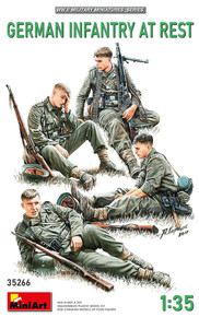 MiniArt 1/35 German Infantry at Rest Plastic Model Kit