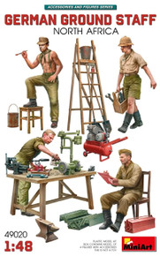 MiniArt 1/48 German Ground Staff w/Accessories. North Africa