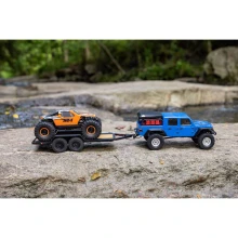 Axial SCX24 Flat Bed Vehicle Trailer with LED Tail Lights
