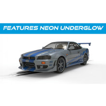 SCALEXTRIC 1/32 NISSAN R34 SKYLINE - 2FAST 2FURIOUS SLOT CAR