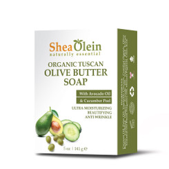 Organic Tuscan Olive Butter Soap with Avocado Oil & Cucumber Peel