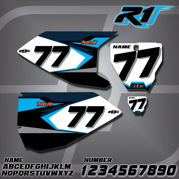 Husqvarna R1 Number Plates Cor Moto Graphics