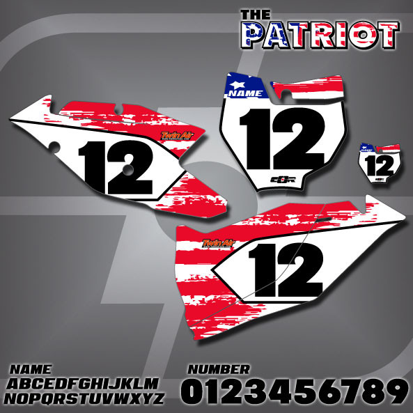 KTM Patriot Number Plates - Cor Moto Graphics