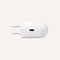 White Google Pixel USB C Charger (Bottom View)