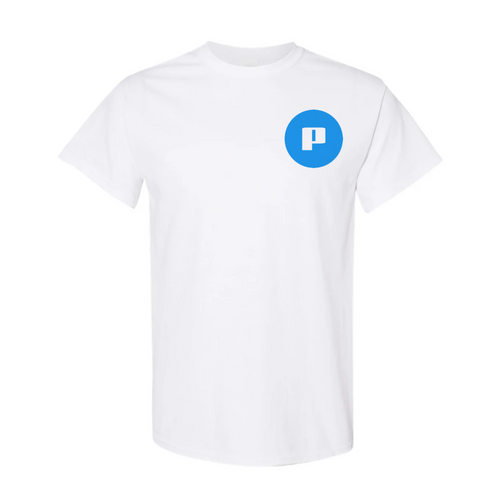 Basic White T Shirt with Pixeleado Logo