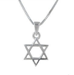 Star of David Sterling Silver Necklace