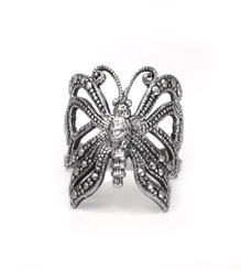 Sterling Silver Vintage Butterfly Ring