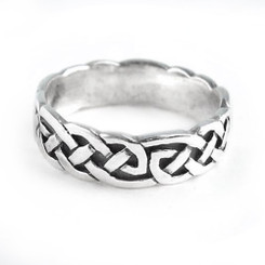 Sterling Silver Celtic Knot Band Ring