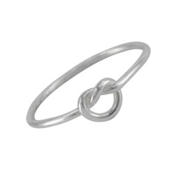 Sterling Silver Love Knot Ring Sized Toe Ring Finger Ring Midi Knuckle Ring
