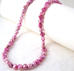 Modern Freshwater Pearl Necklace, 16", Light Amethyst