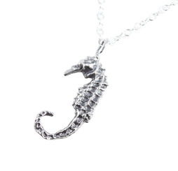 Sterling Silver Seahorse Necklace