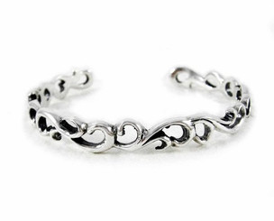 Sterling Silver Corinthian Cuff Bracelet
