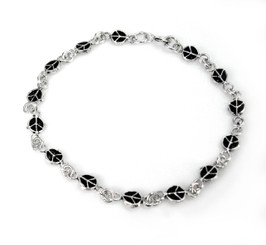 Peace Sign Sterling Silver Bracelet