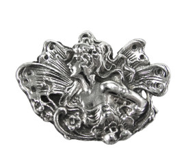 Sterling Silver Winged Fairy Brooch Pin