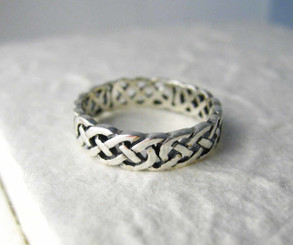 Sterling Silver Celtic Braid Band Ring