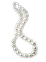 Knotted Simulated Pearls 18-19 Inch Necklace, White