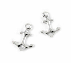 Sterling Silver Anchor Post Earrings