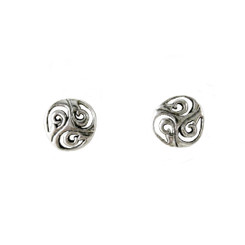 Sterling Silver Celtic Round Post Earrings
