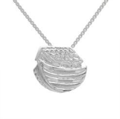 Sterling Silver Noah's Ark Pendant Necklace