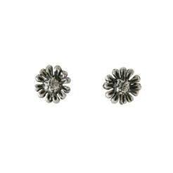 Sterling Silver Daisy Flower Stud Post Earrings