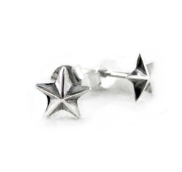 Sterling Silver Americana Star Stud Post Earrings