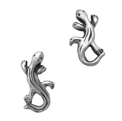 Sterling Silver Salamander Newt Stud Post Earrings