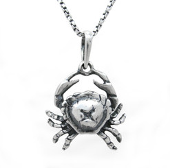 Crab Cancer Astrological Sign Pendant Necklace