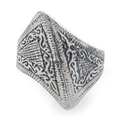 Sterling Silver Abstract Angular Ring
