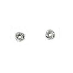 Sterling Silver Endless Knot Post Earrings