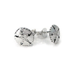 Sterling Silver Sand Dollar Post Earrings