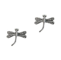 Sterling Silver Dragonfly Post Earrings